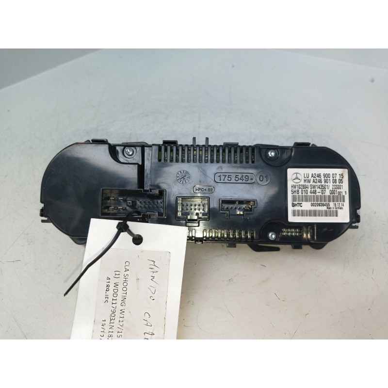 Recambio de mando calefaccion / aire acondicionado para mercedes clase cla (w117) shooting brake cla 220 d (117.903) referencia 