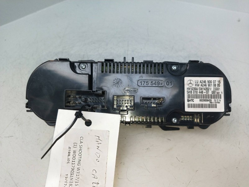 Recambio de mando calefaccion / aire acondicionado para mercedes clase cla (w117) shooting brake cla 220 d (117.903) referencia 