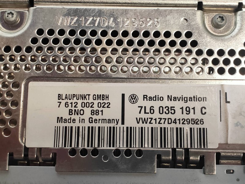 Recambio de sistema navegacion gps para volkswagen touareg (7la) tdi r5 referencia OEM IAM 7L6035191C 7612002022 
