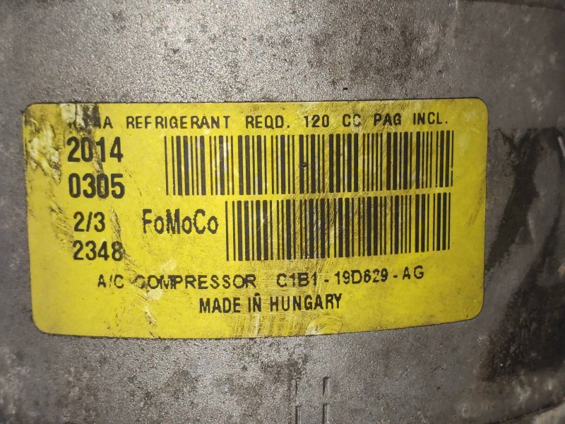 Recambio de compresor aire acondicionado para ford fiesta (ccn) st-line referencia OEM IAM C1B119D629AG  