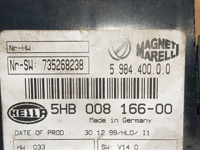 Recambio de mando calefaccion / aire acondicionado para lancia lybra berlina 1.9 jtd cat referencia OEM IAM 598440000 5HB0081660