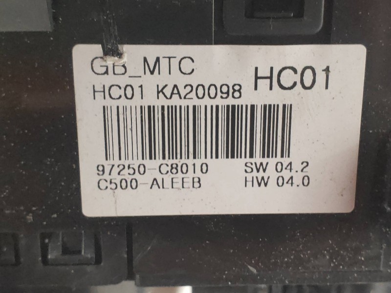 Recambio de mando calefaccion / aire acondicionado para hyundai i20 coupe 1.2 16v cat referencia OEM IAM 97250C8010  