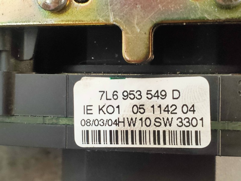 Recambio de mando luces para volkswagen touareg (7la) tdi r5 referencia OEM IAM 7L6953549D  