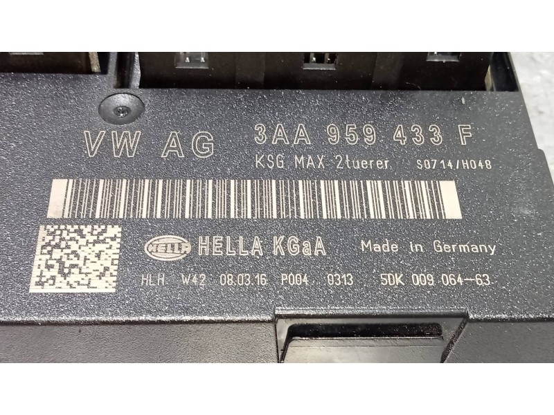 Recambio de modulo electronico para volkswagen cc (358) advance bluemotiontech referencia OEM IAM 3AA959433F 5DK009064 