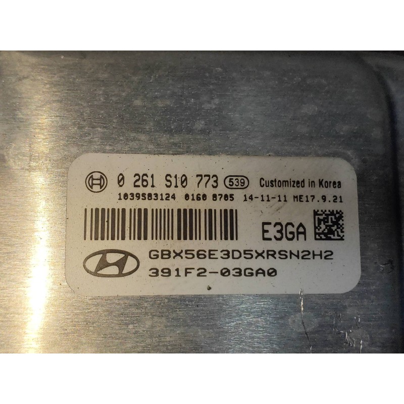 Recambio de centralita motor uce para hyundai i20 coupe 1.2 16v cat referencia OEM IAM 0261S10773 391F203GA0 