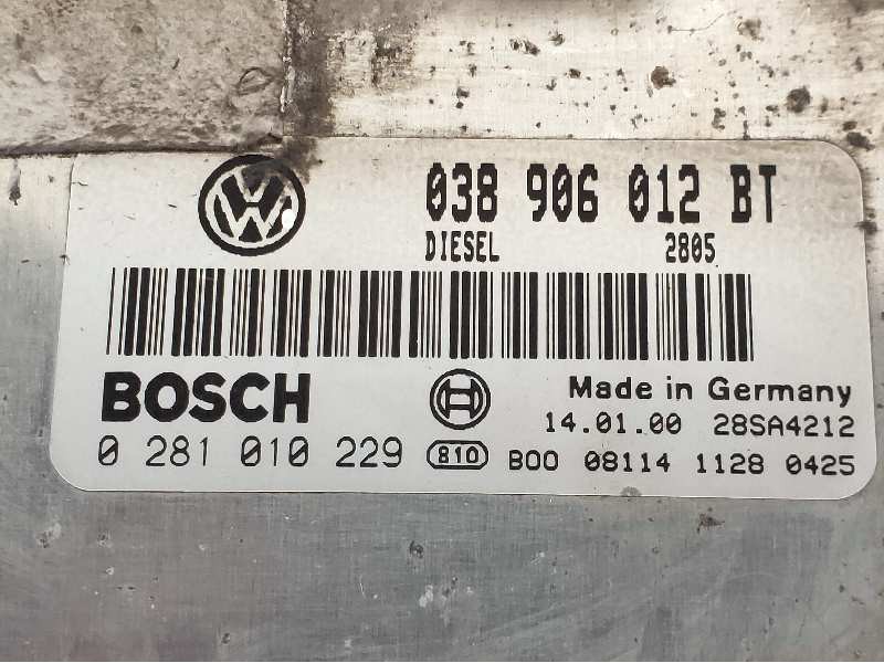 Recambio de centralita motor uce para seat toledo (1m2) select referencia OEM IAM 0281010229 038906012BT BOSCH