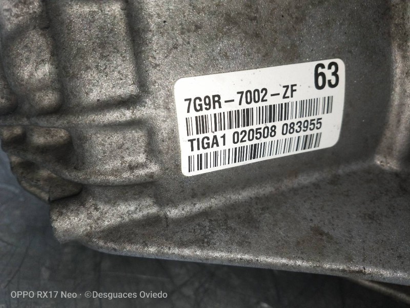 Recambio de caja cambios para ford mondeo ber. (ca2) trend referencia OEM IAM 7G9R7002ZF TIGA1 020508 083955 