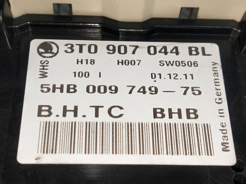 Recambio de mando calefaccion / aire acondicionado para skoda suberb (3t4) elegance referencia OEM IAM 3T0907044BL 5HB00974975 