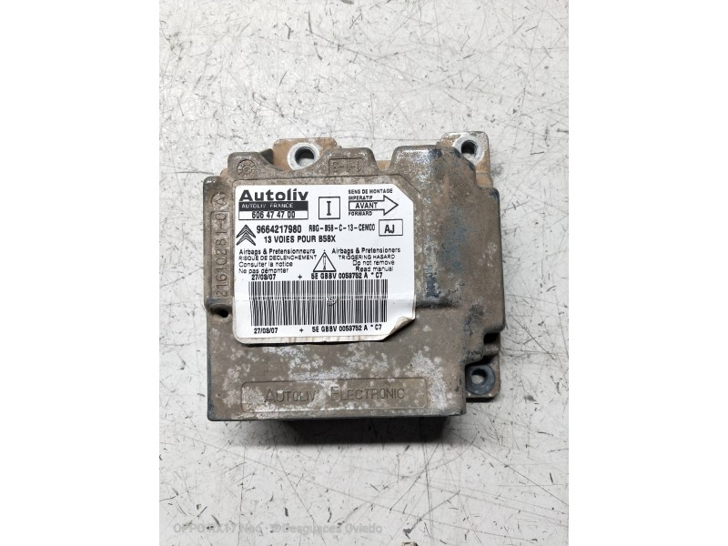 Recambio de centralita airbag para citroen c4 picasso sx referencia OEM IAM 606474700 9664217980 
