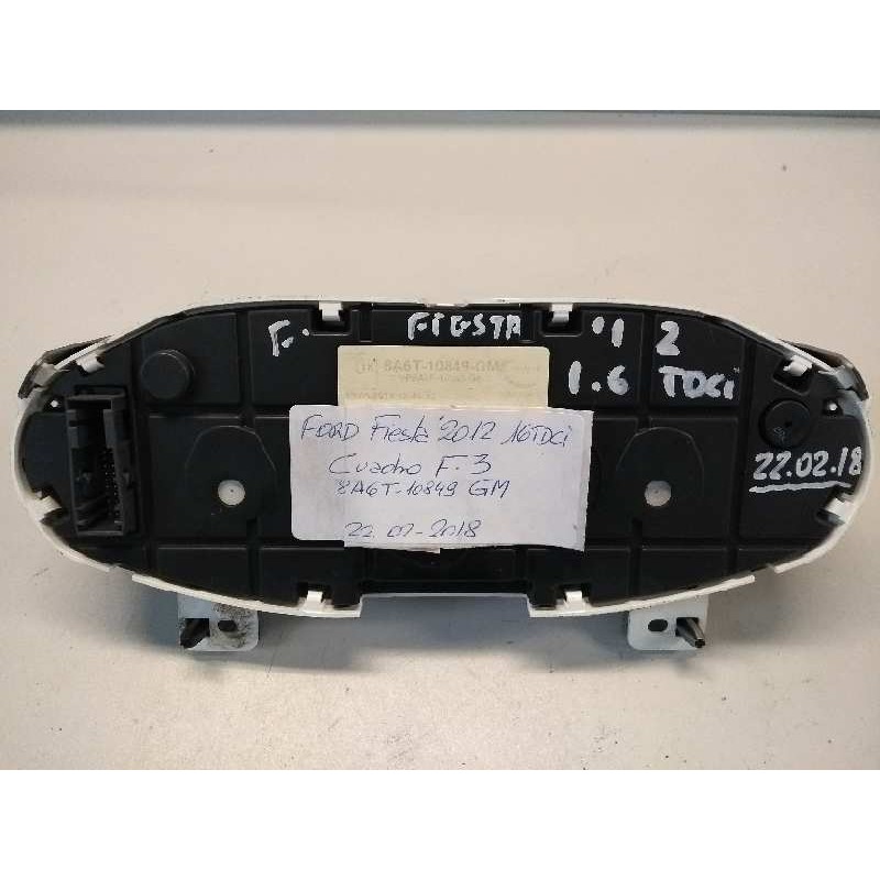 Recambio de cuadro instrumentos para ford fiesta (cb1) 1.6 tdci cat referencia OEM IAM 8A6T10849 GM A12408086 VP8A6F10849GN Recambio de cuadro instrumentos para ford fiesta (cb1) 1.6 tdci cat referencia OEM IAM 8A6T10849 GM A12408086 VP8A6F10849GN