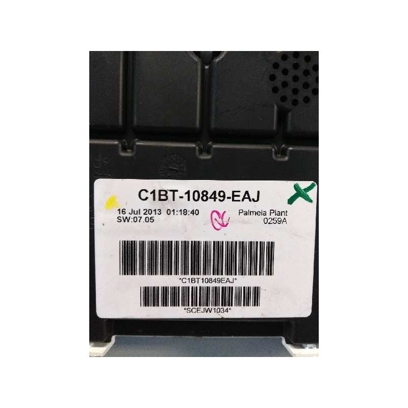 Recambio de cuadro instrumentos para ford fiesta (ccn) 1.25 16v cat referencia OEM IAM C1BT10849 EAJ 