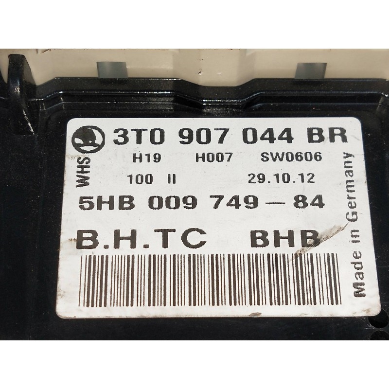 Recambio de mando calefaccion / aire acondicionado para skoda octavia berlina (1z3) 1.6 tdi dpf referencia OEM IAM 3T0907044BR 5