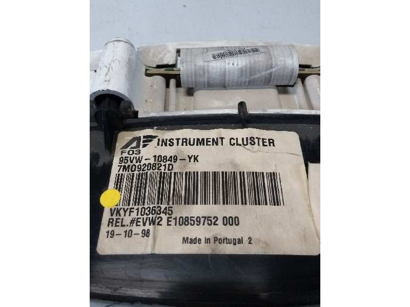 Recambio de cuadro instrumentos para ford galaxy (vx) 1.9 tdi cat referencia OEM IAM 95VW10849 YK 