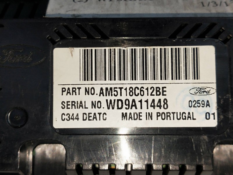 Recambio de mando calefaccion / aire acondicionado para ford grand c-max 1.6 tdci cat referencia OEM IAM AM5T18C612BE  