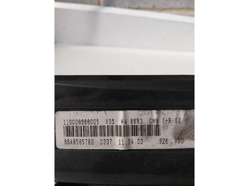 Recambio de cuadro instrumentos para citroen xsara picasso 2.0 hdi exclusive referencia OEM IAM 9648585780 110008966005  Recambio de cuadro instrumentos para citroen xsara picasso 2.0 hdi exclusive referencia OEM IAM 9648585780 110008966005