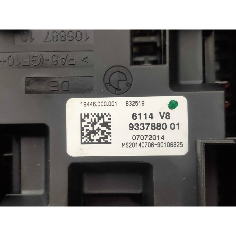 Recambio de caja reles / fusibles para bmw serie 3 gran turismo (f34) 320d xdrive referencia OEM IAM 6114V8933788001 07072014 