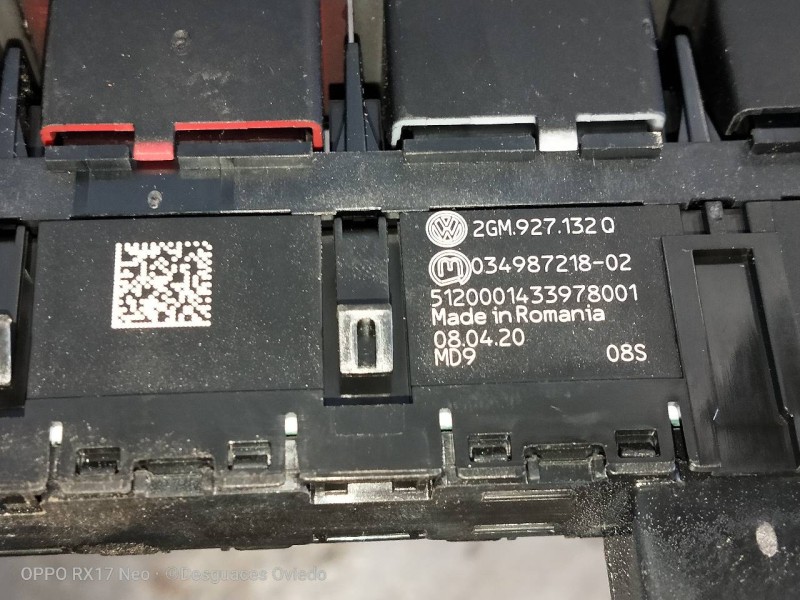 Recambio de mando multifuncion para volkswagen t-cross advance referencia OEM IAM 2GM927132Q 03498721802 