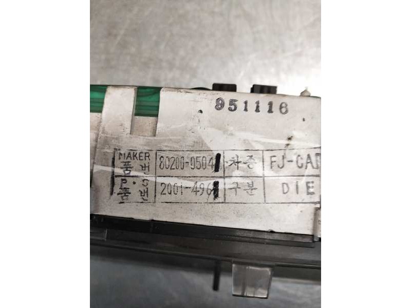 Recambio de cuadro instrumentos para ssangyong musso 2.9 turbodiesel cat referencia OEM IAM 8020005041 20014961 