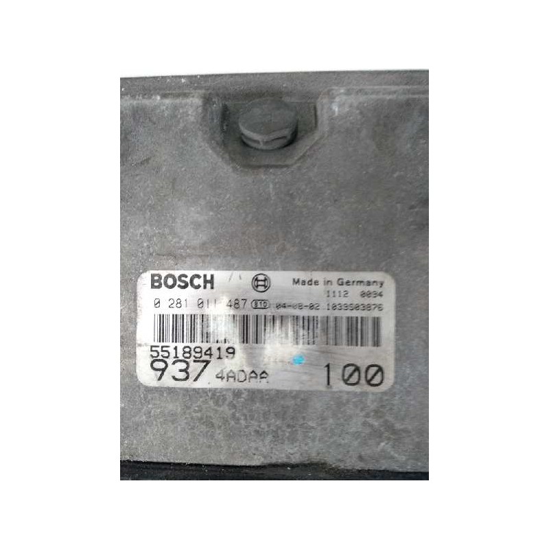Recambio de centralita motor uce para alfa romeo 147 (190) 1.9 jtd cat referencia OEM IAM 0281011487 55189418 937