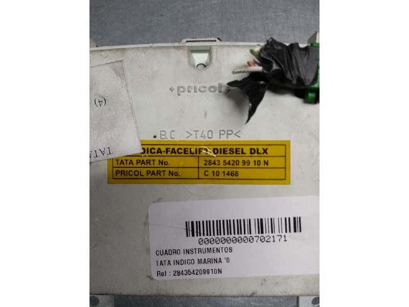 Recambio de cuadro instrumentos para tata indigo marina referencia OEM IAM 284354209910N  