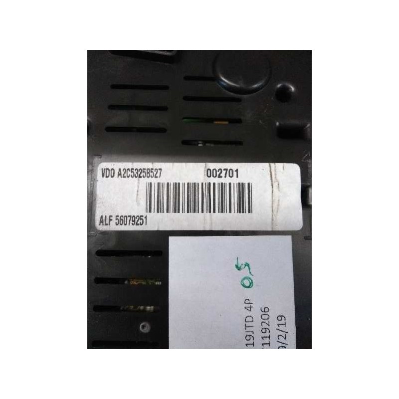 Recambio de cuadro instrumentos para alfa romeo 159 (140) 1.9 jtd (m) 16v cat referencia OEM IAM 56079251 A2C53258527 0156079251