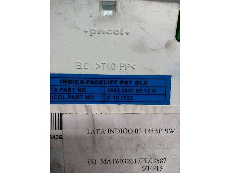 Recambio de cuadro instrumentos para tata indigo marina 1.4 referencia OEM IAM 284354209912N  
