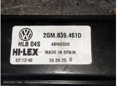 Recambio de elevalunas trasero izquierdo para volkswagen t-cross advance referencia OEM IAM 2GM839461D 5Q0959407D  2