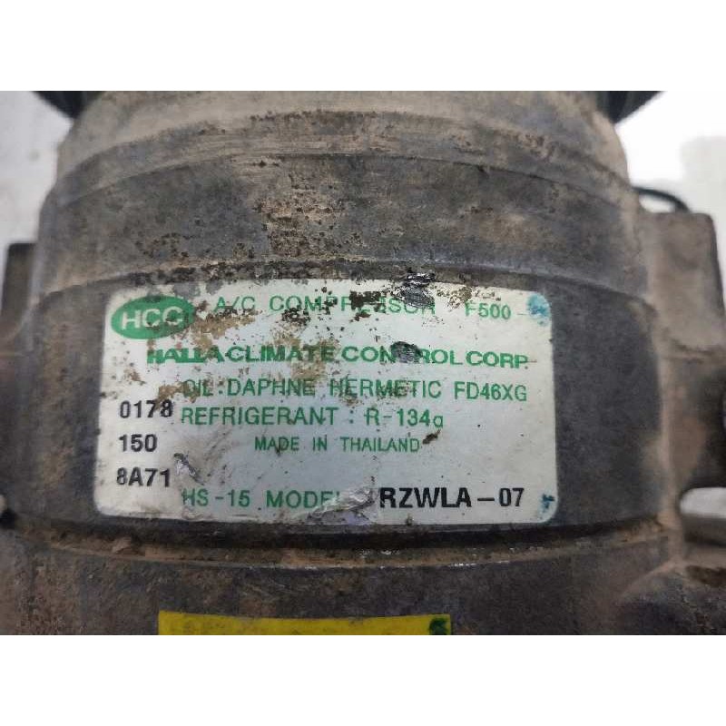 Recambio de compresor aire acondicionado para ford ranger (et) 2.5 tdci cat referencia OEM IAM RZWLA07 F500 