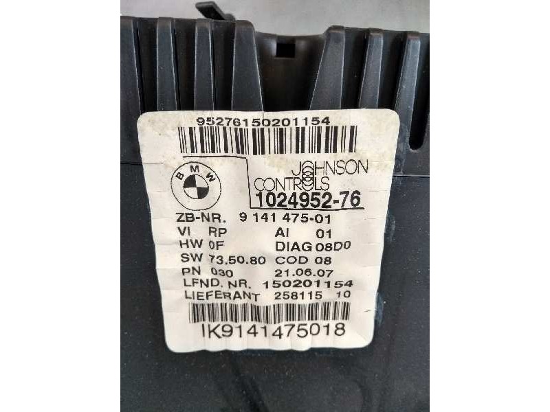 Recambio de cuadro instrumentos para bmw serie 1 berlina (e81/e87) 118d referencia OEM IAM 102495276 IK9141475018 