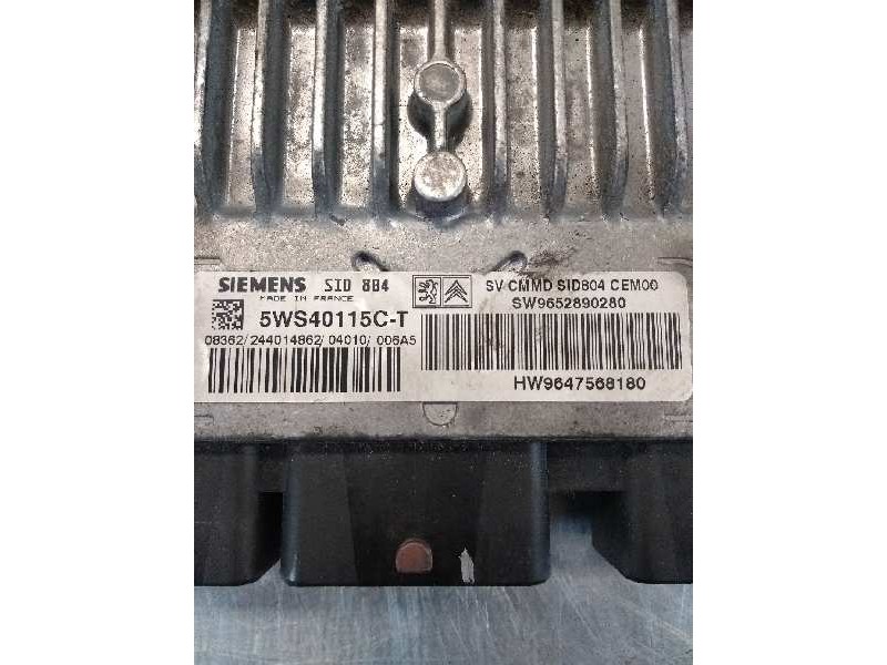 Recambio de centralita motor uce para citroen c2 vtr referencia OEM IAM 5WS40115CT SW9652890280 HW9647568180 SID804