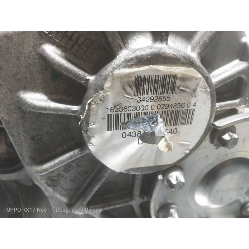 Recambio de caja cambios para mercedes clase b (w245) 180 cdi (245.207) referencia OEM IAM 1693603000 711640 00294836