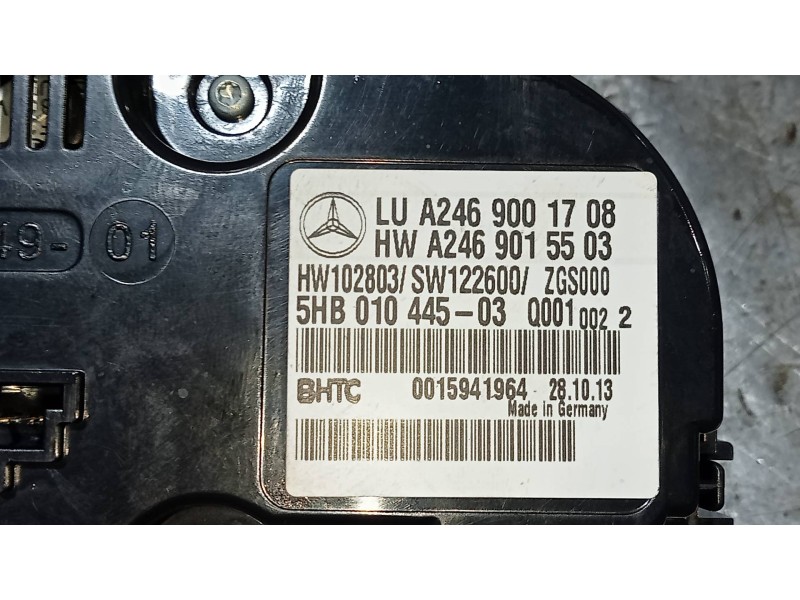 Recambio de mando calefaccion / aire acondicionado para mercedes clase b (w246) b 180 cdi be (246.200) referencia OEM IAM A24690