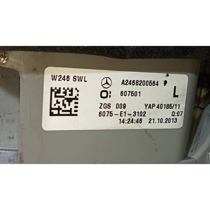 Recambio de piloto trasero izquierdo para mercedes clase b (w246) b 180 cdi be (246.200) referencia OEM IAM   