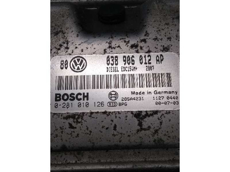 Recambio de centralita motor uce para volkswagen golf iv berlina (1j1) básico referencia OEM IAM 0281010126 038906012AP 
