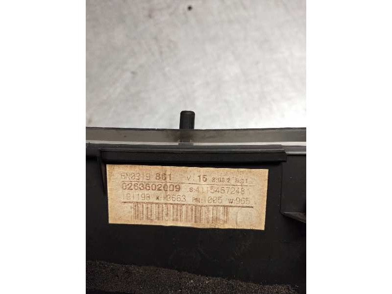 Recambio de cuadro instrumentos para volkswagen polo berlina (6n1) 1.9 sdi referencia OEM IAM 6N0919861 0263602009 