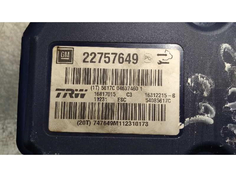 Recambio de abs para opel insignia sports tourer 2.0 16v cdti referencia OEM IAM 22757649 54085617C 16312215B 15817015C3 11231ES