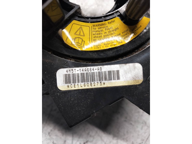 Recambio de anillo airbag para ford focus berlina (cap) titanium referencia OEM IAM 4M5T14A664AB  