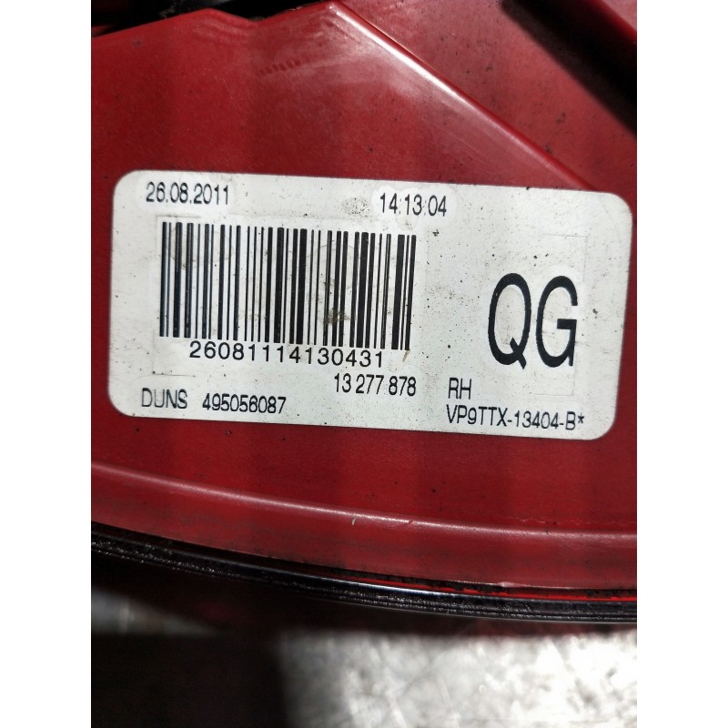 Recambio de piloto trasero derecho para opel insignia sports tourer 2.0 16v cdti referencia OEM IAM 495056087 26081114130431 