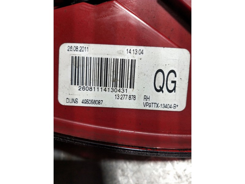 Recambio de piloto trasero derecho para opel insignia sports tourer 2.0 16v cdti referencia OEM IAM 495056087 26081114130431 