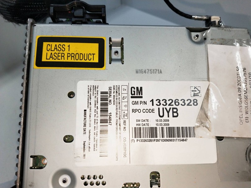 Recambio de sistema audio / radio cd para opel insignia berlina 2.0 16v cdti referencia OEM IAM 13326328  