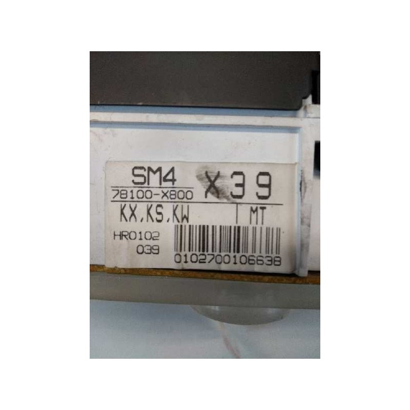 Recambio de cuadro instrumentos para honda accord (cb/cc) referencia OEM IAM HR0102039 78100X800 SM4 X39