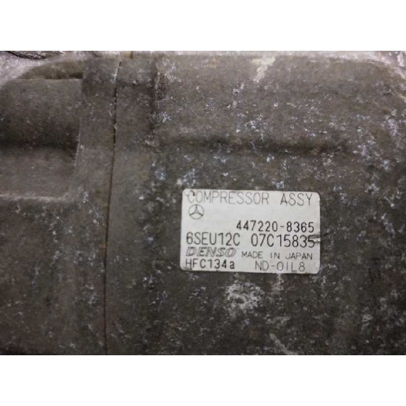 Recambio de compresor aire acondicionado para mercedes clase a (w168) 140 (168.031) referencia OEM IAM 4472208365 6SEU12C 