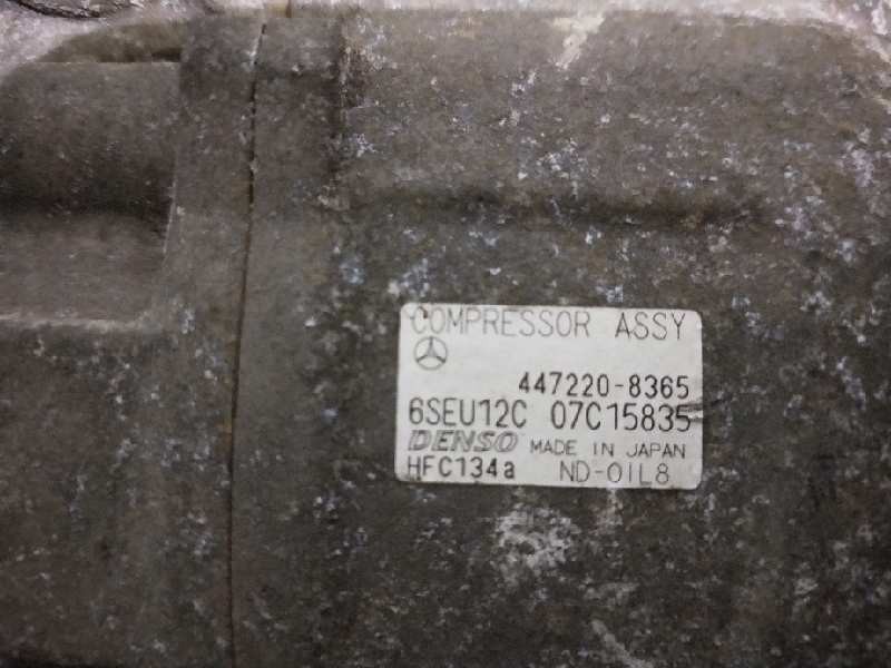 Recambio de compresor aire acondicionado para mercedes clase a (w168) 140 (168.031) referencia OEM IAM 4472208365 6SEU12C 