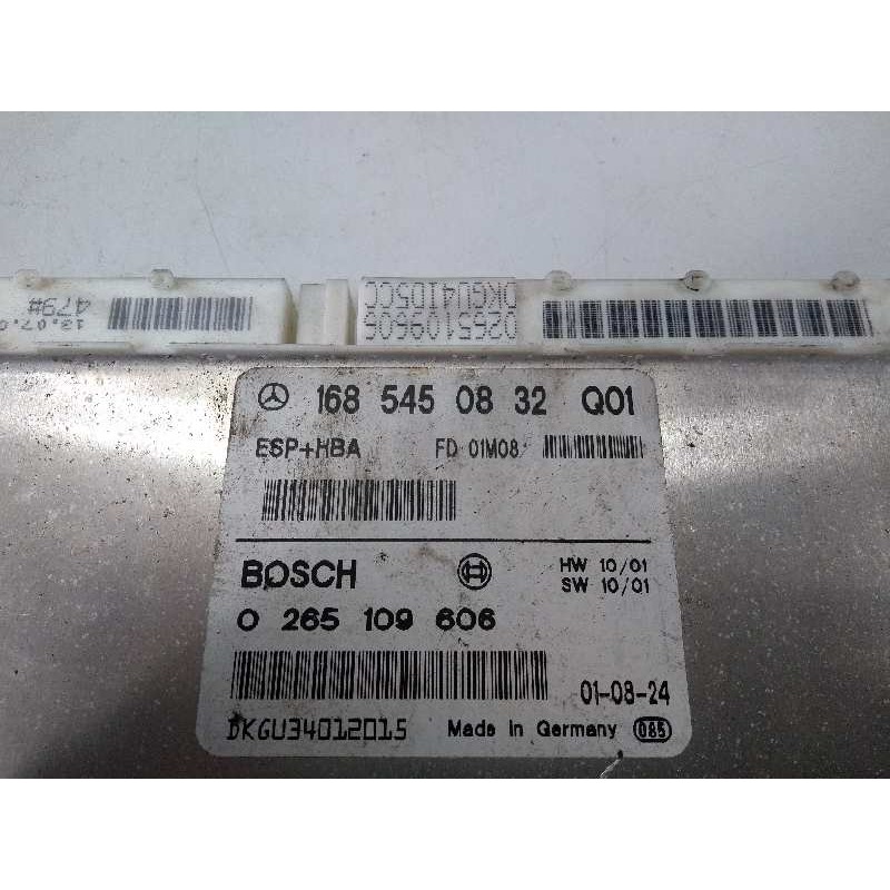 Recambio de centralita abs para mercedes clase a (w168) 140 (168.031) referencia OEM IAM 0265109606 1685450832 FD01M08 Q01