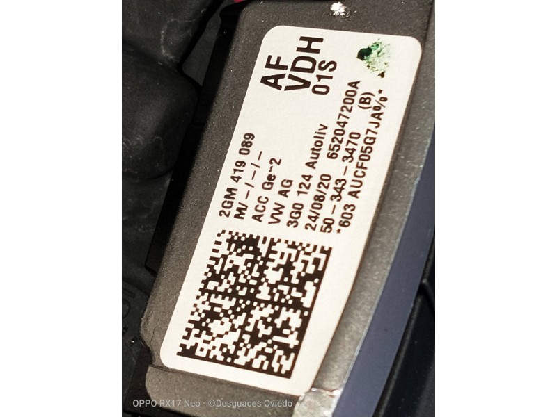 Recambio de volante para volkswagen t-cross advance referencia OEM IAM 2GM419089  