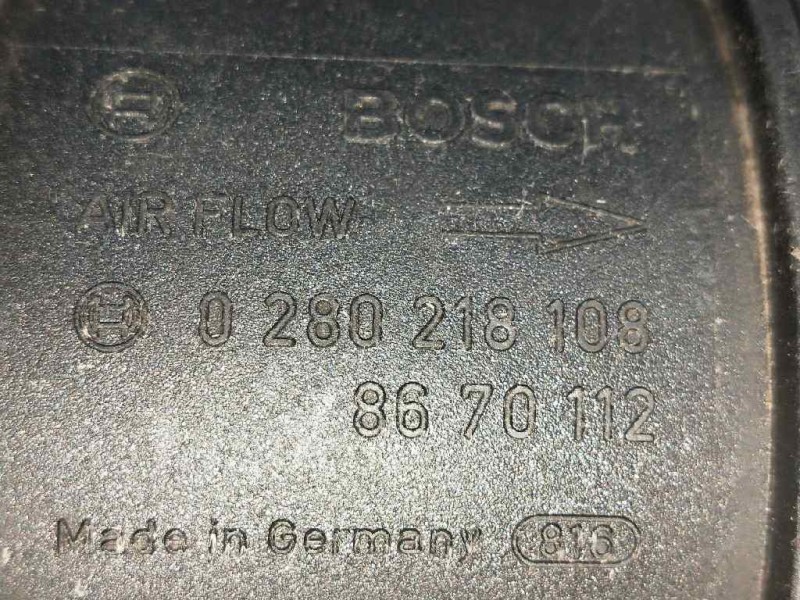 Recambio de caudalimetro para volvo s80 berlina 2.5 turbodiesel referencia OEM IAM 0280218108 8670112 BOSCH