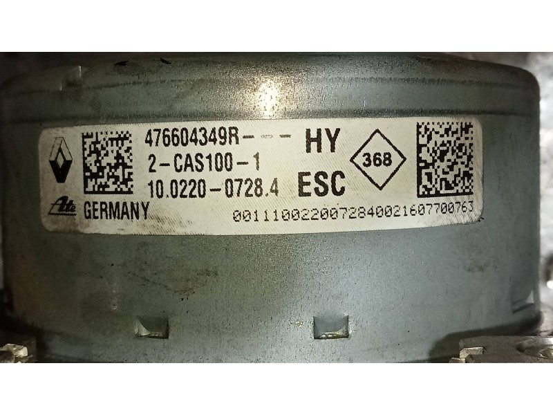 Recambio de abs para renault megane iv berlina 5p 1.5 blue dci diesel fap referencia OEM IAM 10091514703 10062532541 476604349R 