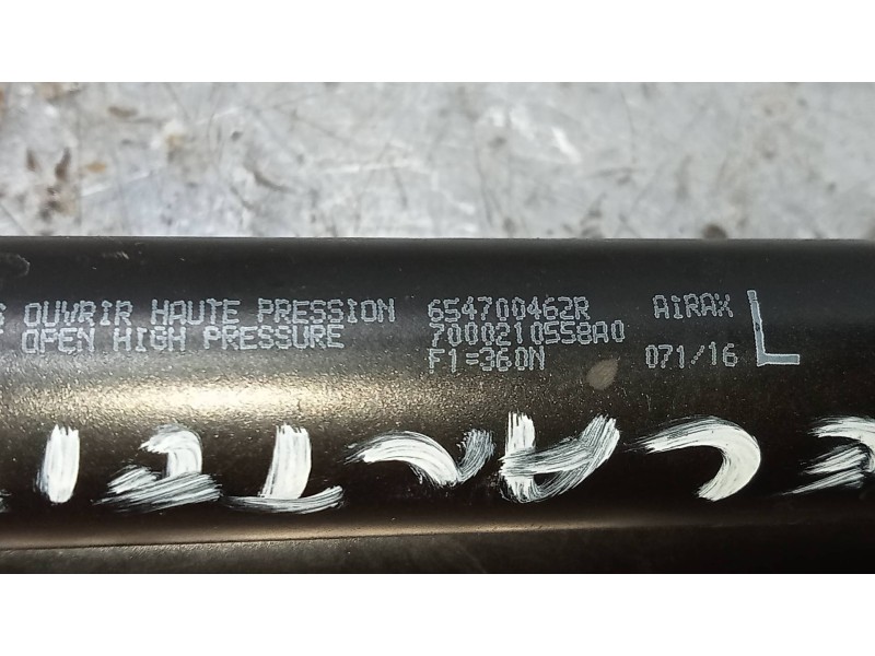 Recambio de amortiguadores capo para renault megane iv berlina 5p 1.5 blue dci diesel fap referencia OEM IAM 654700462R 70002105