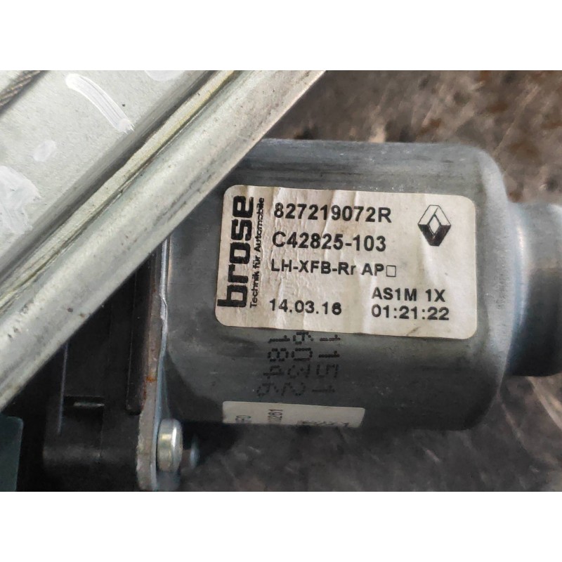 Recambio de elevalunas trasero izquierdo para renault megane iv berlina 5p 1.5 blue dci diesel fap referencia OEM IAM 827219072R