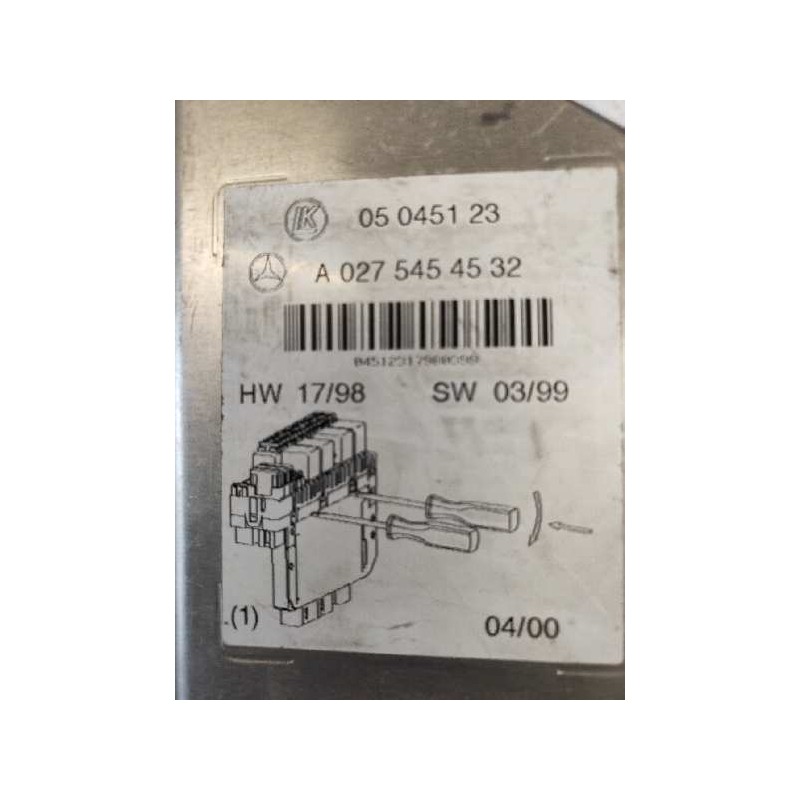 Recambio de caja reles / fusibles para mercedes clase s (w220) berlina 5.8 v12 36v cat referencia OEM IAM 0275454532  